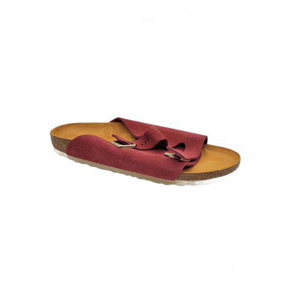 Birkenstock Unisex Sandal Zurich Suede Narrow Red  45 EU Men\'s 12 Women\'s 14 main image 5